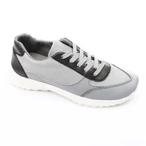 Hammer Textile Lace Up Sneakers - Grey & Black