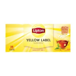 Lipton Black Tea with sun dried tea leaves - 25 Tea Bags