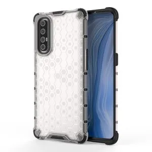 For OPPO Reno 3 Pro Honeycomb PC + Case(White)