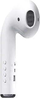 keendex KX 3073 Giant Headset Speaker Wireless, Wired Support TF FM Radio MK101- white