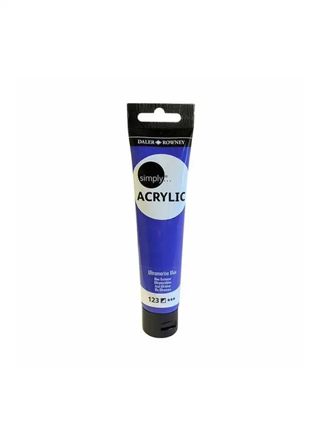 Daler Rowney Acrylic Paint Tube-Ultramarine