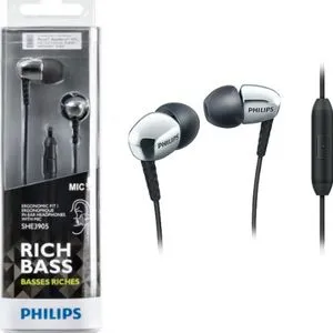 Philips SHE3905 In Ear Headphones With Mic + Azwaaa Bag