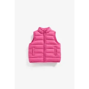 Mothercare Pack-Away Quilted Gilet - Pink