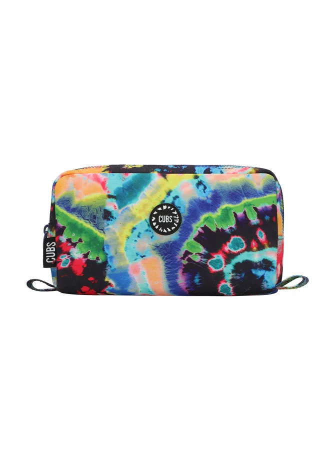 CUBS Cubs Junior Black Tie Dye Swirls MultiColor Pencil Case