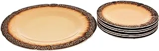 Fathy Mahmoud Dessert Set of 7 Pieces, Porcelain, Savanna