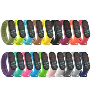 For Xiaomi Mi Band 3/4 Replacement Bracelet Sport Silicone Strap Wristband