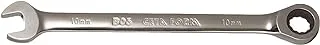 Ceta Form C-GEAR Ratcheting Combination Wrench (Straight) 10 mm - Silver