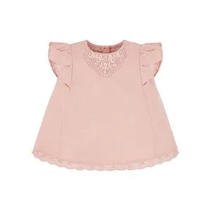 Mothercare Pink Dobby Lace Blouse