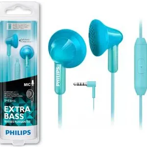 Philips SHE3015 In-ear Headphones With Mic  + Azwaaa Bag