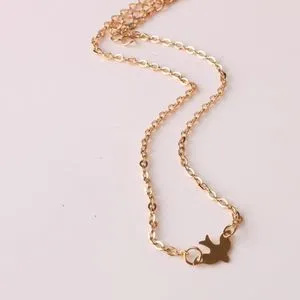 UJ Fashion Female Necklace Simple Bird Clavicle Chain Jewelry