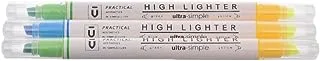 M&G AHMT-9901 2in 1 Marker Practical Simple/Lift Set of 3 Pens Assorted Color For Student, Office - Multi color