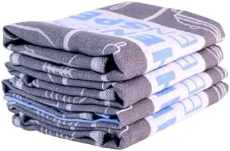 Signoola Multi-Purpose Towel Set Of 3 Pcs 50 x 70 cm Light Blue Kitchen, 100% cotton.