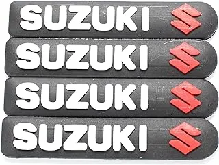 Suzuki Car Side Door Guard Edge Defender Protector Trim Guard Sticker (Black,4 pcs set)