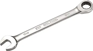 Ceta Form C-GEAR Ratcheting Combination Wrench (Straight) 19 mm - Silver