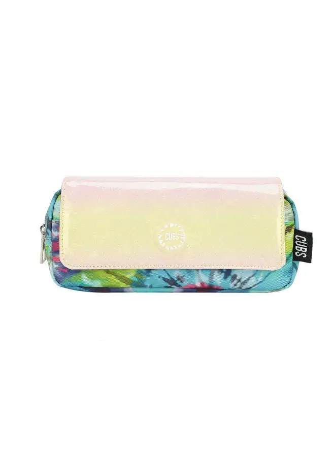 CUBS Cubs High-School Green & Yellow tie dye Multicolor Pencil Case