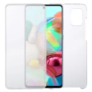 For Samsung Galaxy A71 PC+TPU Ultra-Thin Double-Sided All-Inclusive Transparent Case