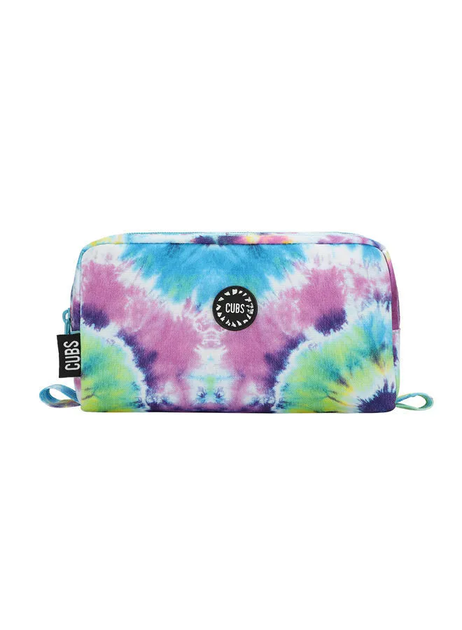 CUBS Cubs Junior Tie Dye Purple & Turqoise MultiColor Pencil Case