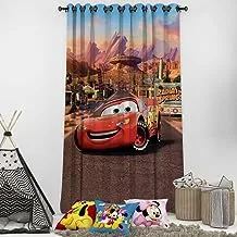 Shatta Fabrics and Curtains Sha Kids Cartoon Car 26 Rings One Side