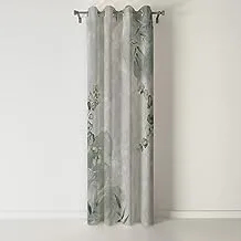 Floral Print Shatta Curtain Code-246 Rings One Side