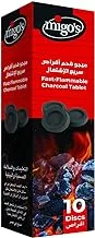 Migo's Fast Flammable Charcoal 10-Pieces