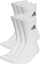 adidas Unisex Cushioned Sportswear Crew Socks 6 Pairs SOCKS for Unisex CREW SOCKS