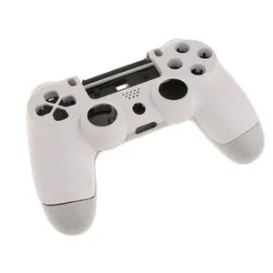 For Sony PS4 Pro Controller Front Back Case Cover Protector White