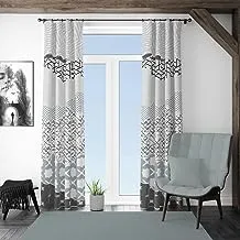 Shatta Printed Surreal Art Curtain 35 Rings One Side