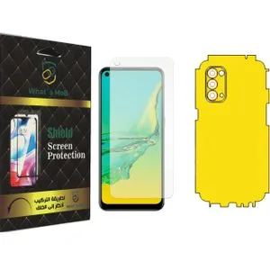 لهاتف Oppo Reno5 5G 2 في 1 ، واقي شاشة أمامي وخلفي شفاف