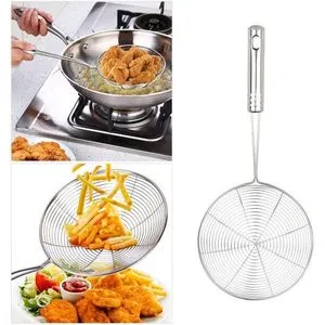 Aha Offer Stainless Steel Deep Fry Strainer Size 14 -1 Piece