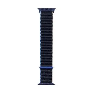 For Apple Watch Series 6 & SE & 5 & 4 44mm / 3 & 2 & 1 42mm Nylon Watchband(Charcoal Color)