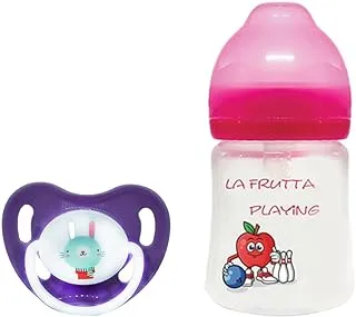 La frutta classic gift set (classic glass bottles 150ml & orthodontic pacifier 0-6)