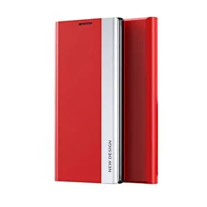 Window View Flip Case For Xiaomi Mi11 Pro-Red