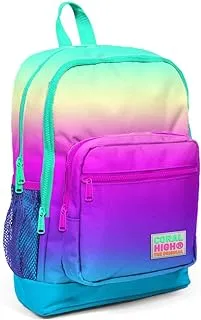 Coral High Kids Four Compartment School Backpack - Color Transition