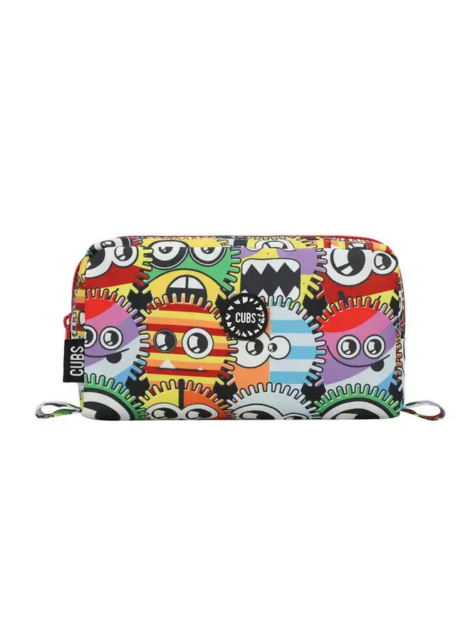 CUBS Cubs Junior Robots Big Eyes MultiColor Pencil Case