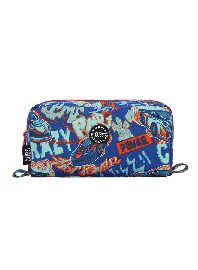 CUBS Cubs Junior Car Flames MultiColor Pencil Case