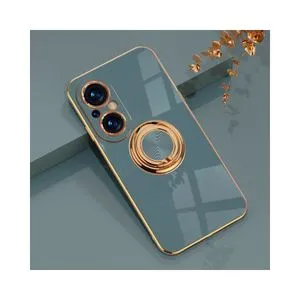 Honor 50 SE Case, LaimTop Luxury Electroplating Soft TPU Shell With Ring Stand Case For Honor 50 SE