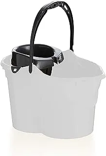 Maya Oval Bucket with Wringer 15 L White 09050