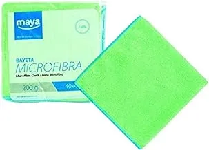 Maya Pack 5 Pcs Microfiber Terry Cloth 200 G 40 x 40 cm Blue (30polybag/ctn - vacuum packaging) 07020