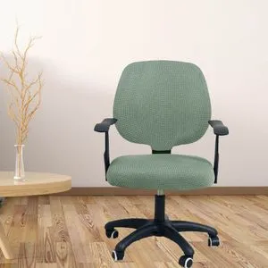 Universal Slipcover Split Style Anti-Dust For Office Chair Home Cyan