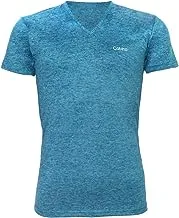 Calvino Men V Neck Short Sleeve Undershirt Dry Fit Base Layer Top