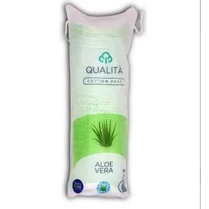 Qualita Double-Face Cotton Pads With Aloe Vera - 70 Pcs