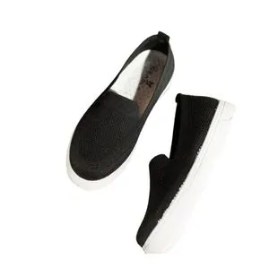 Roadwalker Casual Breathable Mesh Slip On Shoes - Black