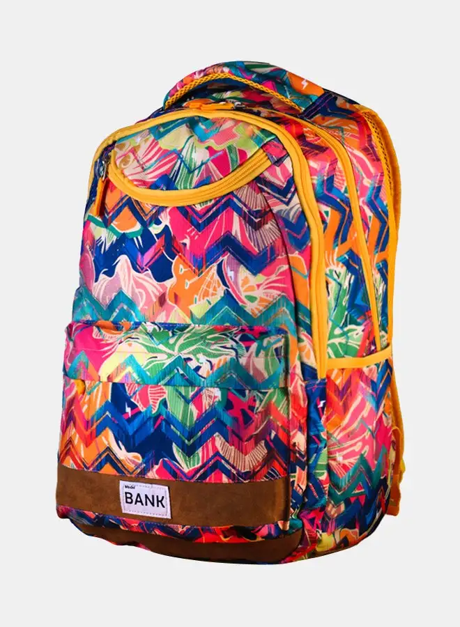 Bank Unisex Chevron Print Backpack