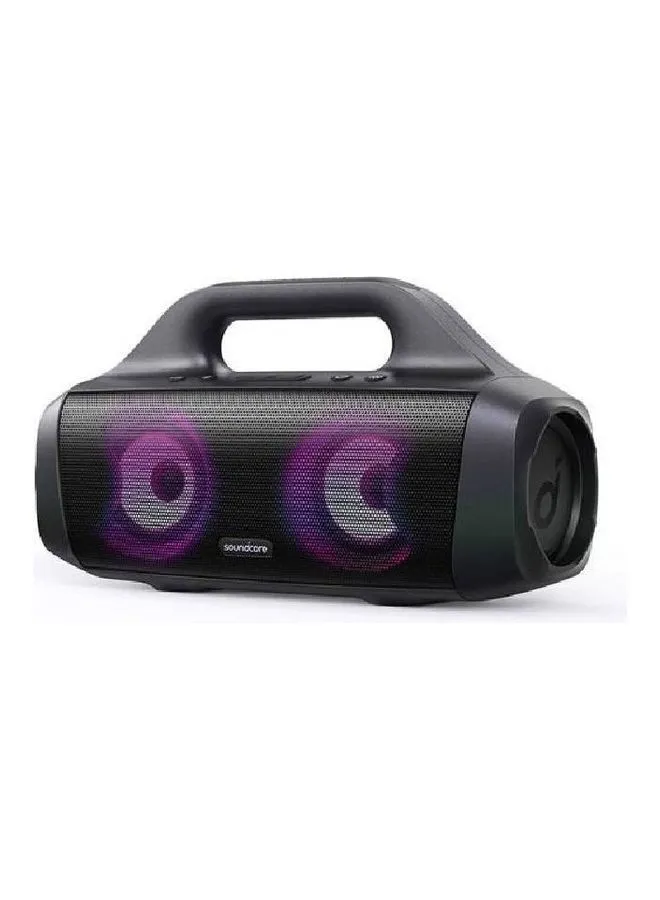 Soundcore Select Pro 30W Outdoor Portable Bluetooth Speaker with BassUp Technology, IPX7 Waterproof, 16H Playtime, App, LED Lights, Built-in Handle Black