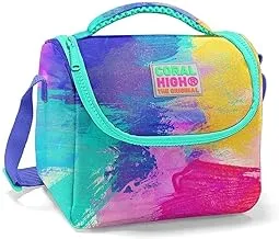 Coral High Kids Thermal Lunch Bag - Colorful Airbrush Patterned