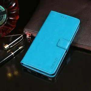 For OPPO F11 Pro Idewei Texture Horizontal Flip Leather Case(Sky Blue)