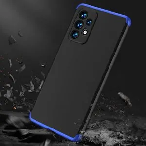 For Samsung Galaxy A53 GKK 360 Degree Protection Case Cover- Black & Blue