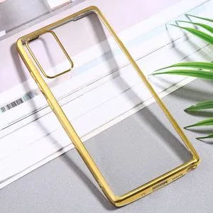 For Samsung Galaxy Note20 Ultra-thin Plating TPU Protective Soft Case(Gold)