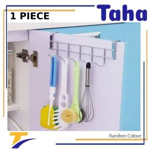 Stainless Steel Hanger 5 Hooks. Installation On The Kitchen Cabinet Without Screws