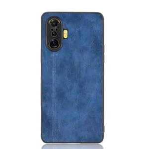 Leather TPU Phone Case For Xiaomi Redmi K40 Gaming - Blue